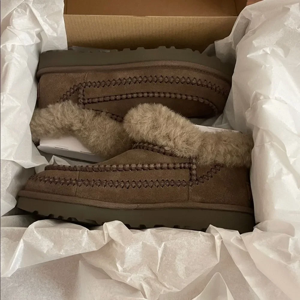 UGG Classic Ultra Mini Alpine Booties Hickory USA Women Size 6/UK 4/EU 37